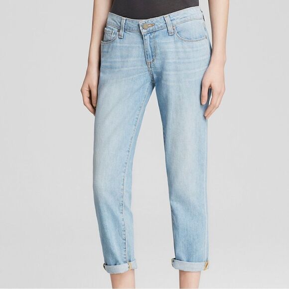 Paige Jimmy Jimmy Crop Boyfriend Jeans Light Wash Sz 28 Host Pick - Picture 1 of 9